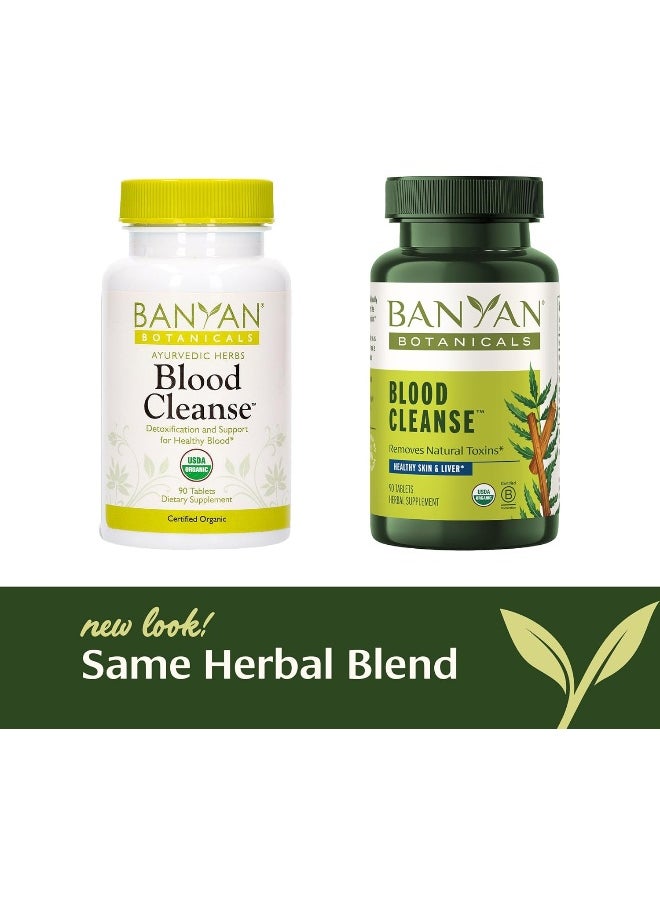 Banyan Botanicals - Blood Cleanse Tablets – Organic Supplement With Manjistha & Turmeric – Blood Cleansing Herbs For Detox Healthy Circulation & Skin* – 90 Tablets – Non Gmo Sustainably Sourced Vegan - Image 1