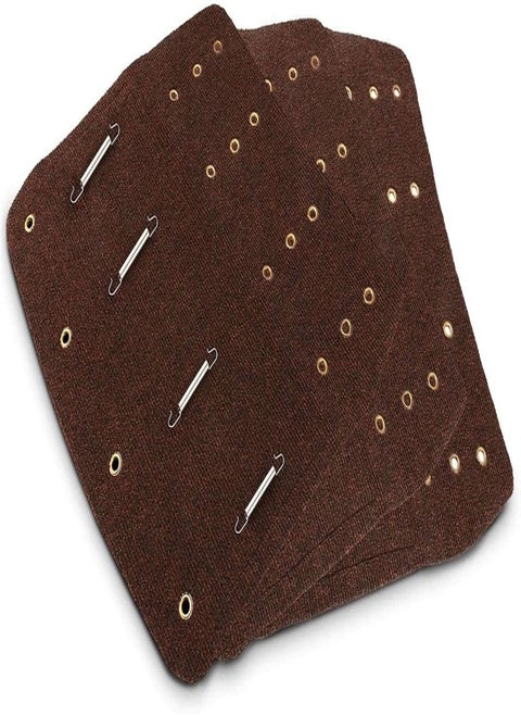 RV Steps Covers Rugs | Size Adjustable RV Step Covers, RV Accessories | Washable RV Step Cover Mat Rugs with Holes & Spring Hooks Wrapping around RV Stairs, RV Steps Carpet Fits 8-10 Inch Wide RV
