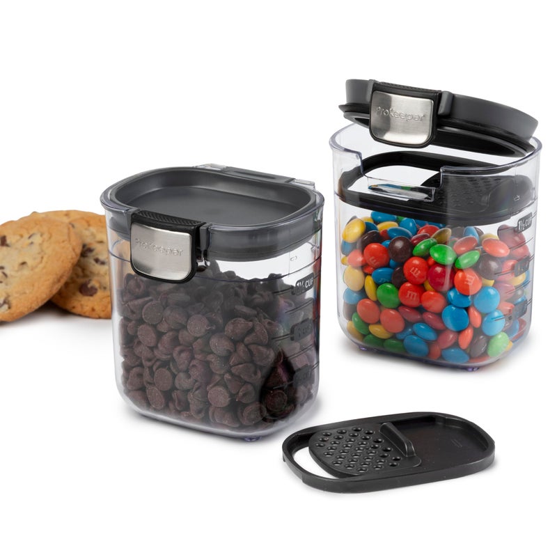 Progressive PKS-401 1.5 Cup Mini Prokeeper+ Airtight Silicone Seal Storage Container Great For Spices & Baking Acessories (2- Piece) - Image 3