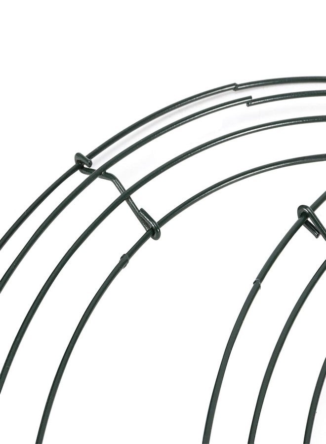 MOUYAT 16 Pack 12 Inch Wire Wreath Frame, Round Green Metal Wreath Form for DIY Christmas Wedding Party - Image 3