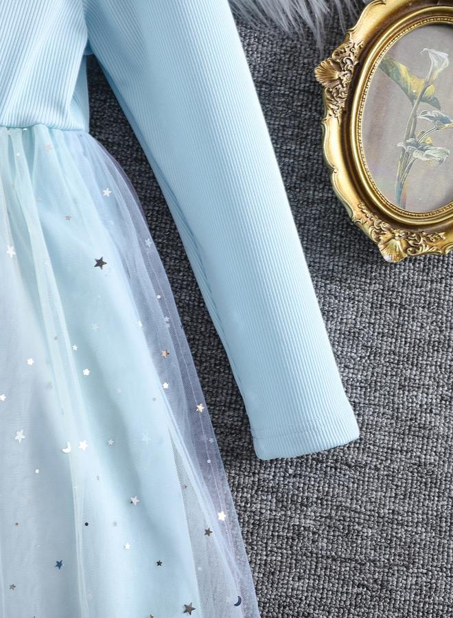 تايك تو فستان شبكي بتفاصيل كشكش وطبعة جرافيك - Image 5