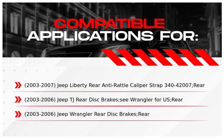 R1 Concepts Rear Brakes and Rotors| Hardware Included| Rear Super Duty Brake Pads and Rotors Kit| Fits 2003-2007 Jeep Liberty; 2003-2006 Jeep TJ, Wrangler - Image 2