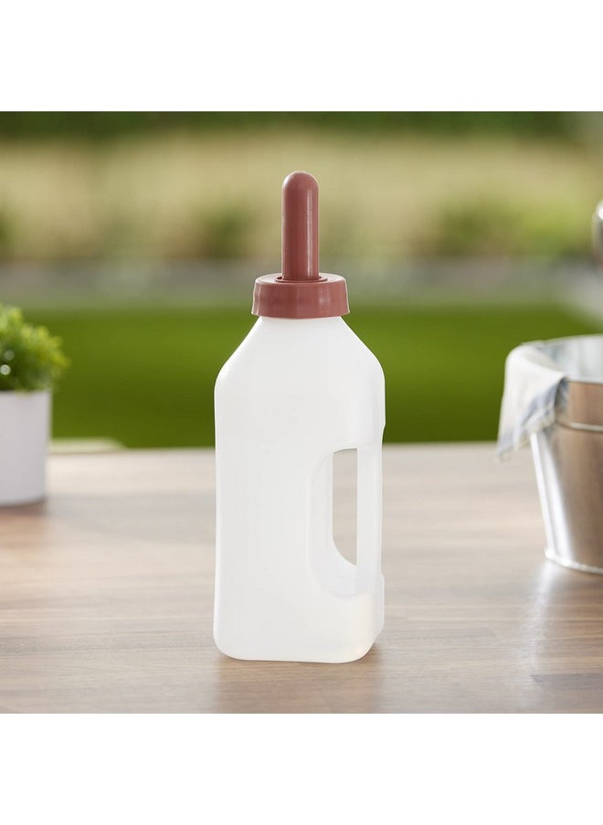 Tuff Stuff Products Lbh2 2 Quart Push On Nipple Teat Cap 2 Quart Calf Milk Feeder Nursing Feeding Bottle With Hand Grip Handle  - Image 2