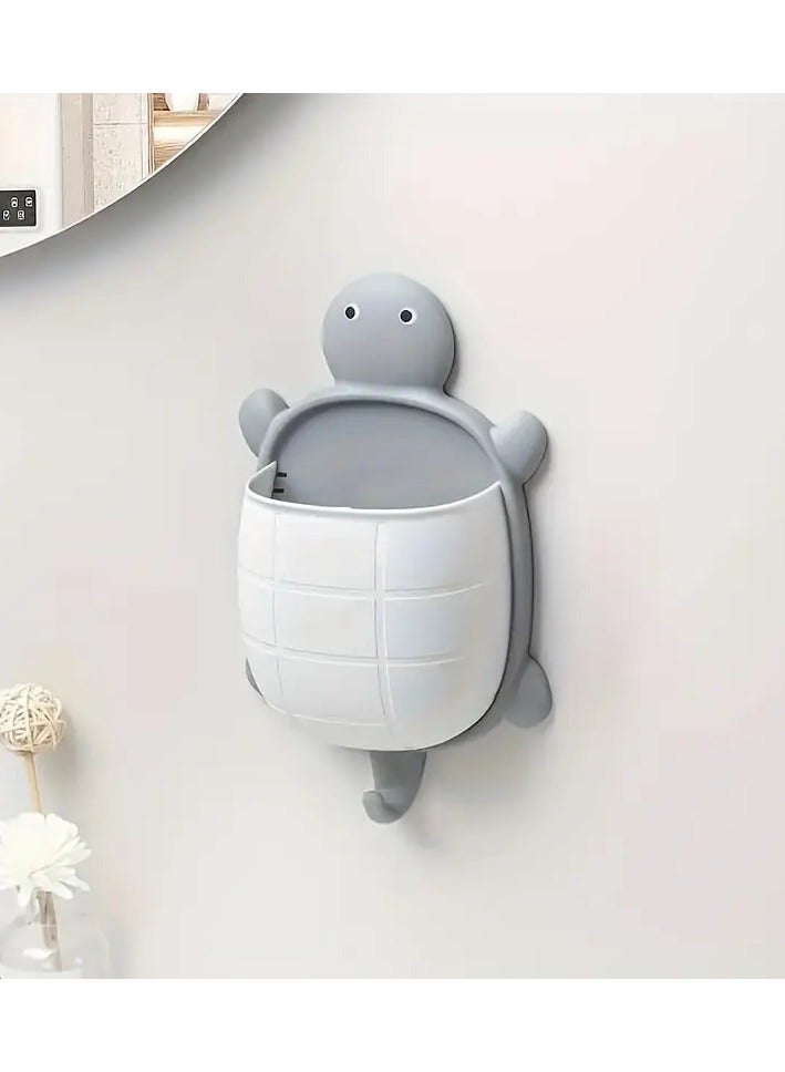 Goolsky Self Adhesive Wall Mounted Storage Box Bathroom Makeup Wall Organizer Pen Holder Remote Cellphone Holders for Bedroom Home Decor Kicthen Room 2Pcs - Image 2