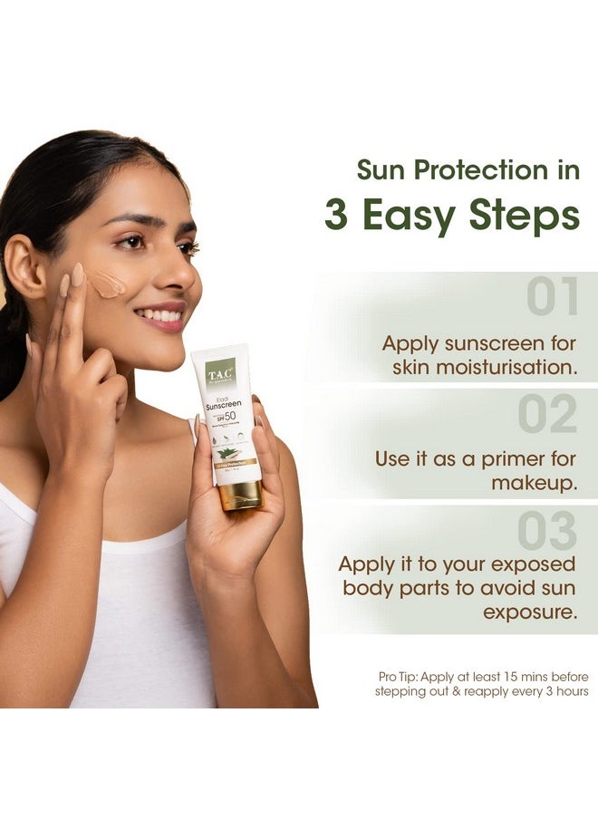 تي ايه سي - ذا ايوريدا كو. جل واقي من الشمس Tac Eladi SPF 50 Pa+++ | حماية عالية الجودة من أشعة الشمس مع حاجز الأشعة فوق البنفسجية UVA/B + الضوء الأزرق | جل واقي من الشمس غير لامع | للبشرة الدهنية المعرضة لحب الشباب | بدون طبقة بيضاء وخفيف الوزن | يقلل المسام ويجهز البشرة - 50 جم  - Image 3
