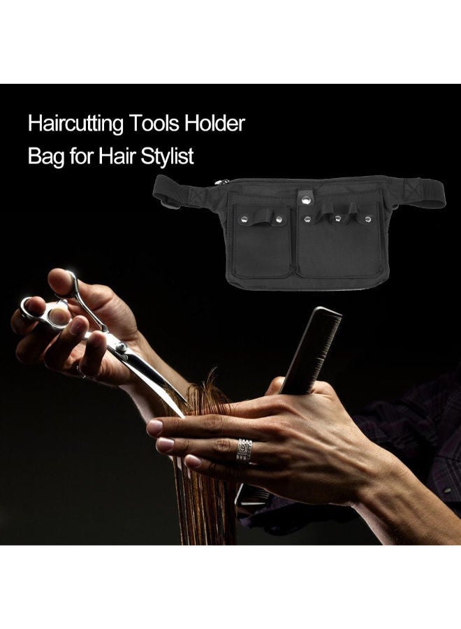 NIBEMINENT Hairdressing Scissor Holster Pouch With Shoulder Belt Black - Image 4