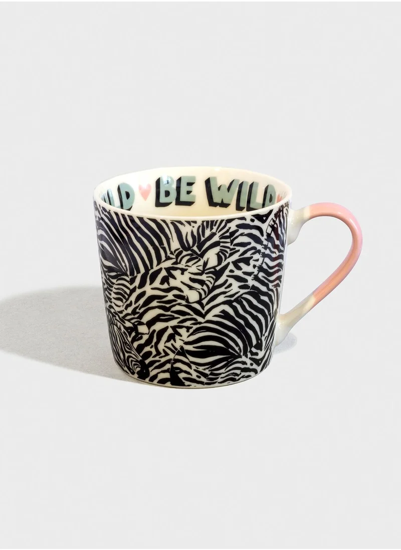 eleanor bowmer Eleanor Bowmer Be Wild Zebra Print Mug