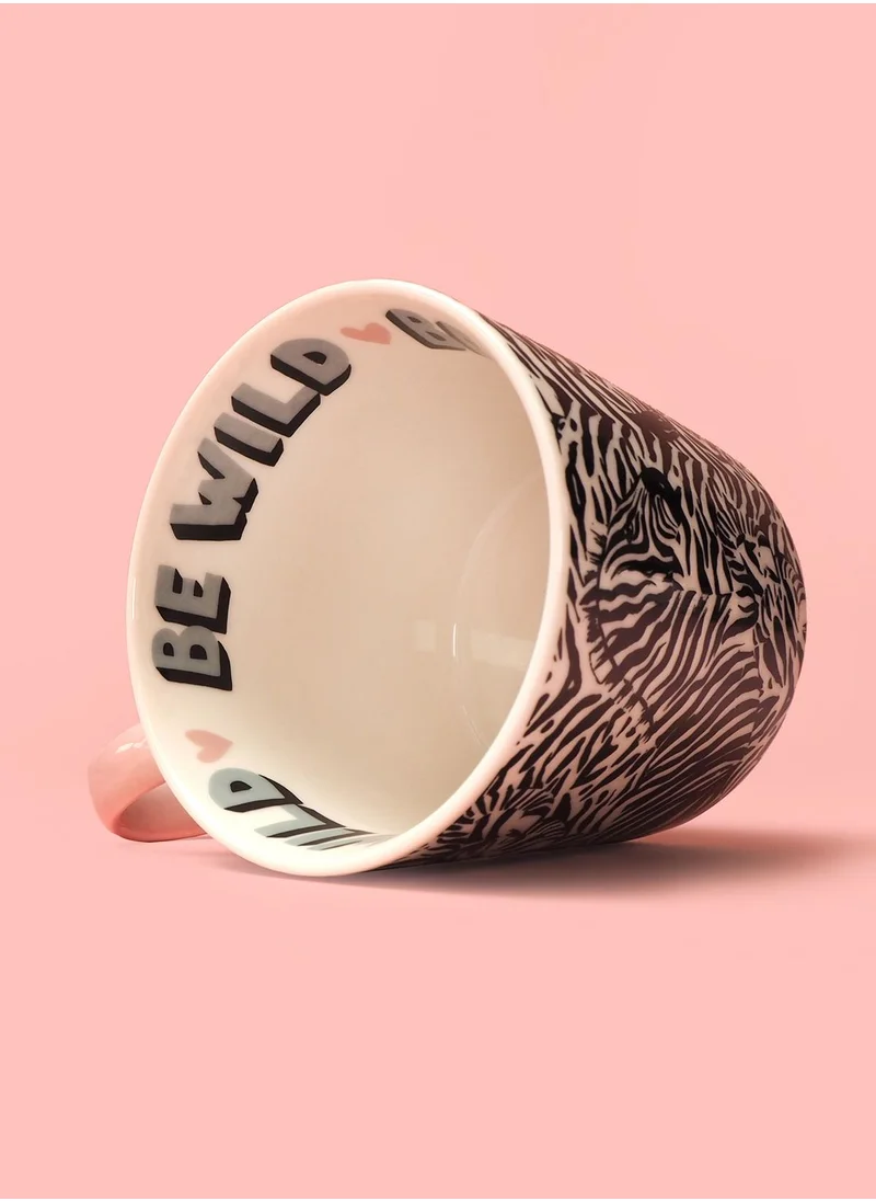 eleanor bowmer Eleanor Bowmer Be Wild Zebra Print Mug