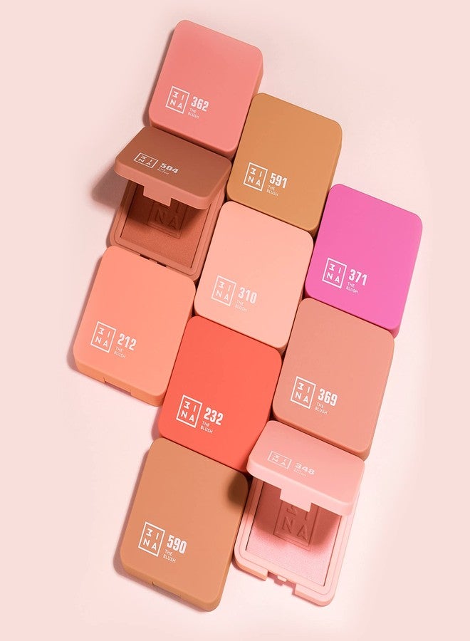 3INA The Blush - Natural Light Mineral Powder Blush for Cheeks - Pigmented and Long-Lasting Formula - Easy to Blend, Luminous Finish - 591-0.26 oz - Image 4