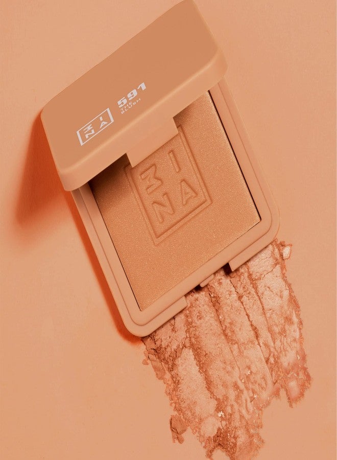 3INA The Blush - Natural Light Mineral Powder Blush for Cheeks - Pigmented and Long-Lasting Formula - Easy to Blend, Luminous Finish - 591-0.26 oz - Image 3