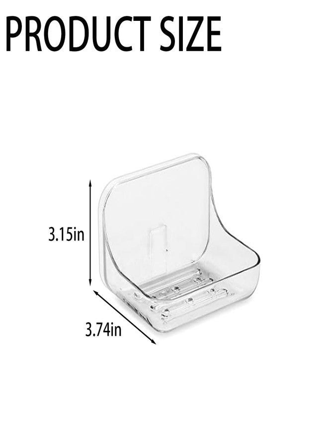 CJFNDFA Soap Dishes 2 Pack Bathroom Soap Holder Shower & Home Use Adhesive Bar Soap Holder for Shower Wall, Bathroom & Tub, Jabonera Drill-Free Clear Soap Dish - Image 2
