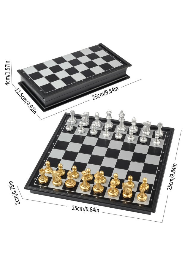 Chess Suit Foldable Chessboard Magnetic Chess Piece Student Children Training Adult Large Multiple Sizes-Color:Two In One-Specification:Chessboard - Image 4