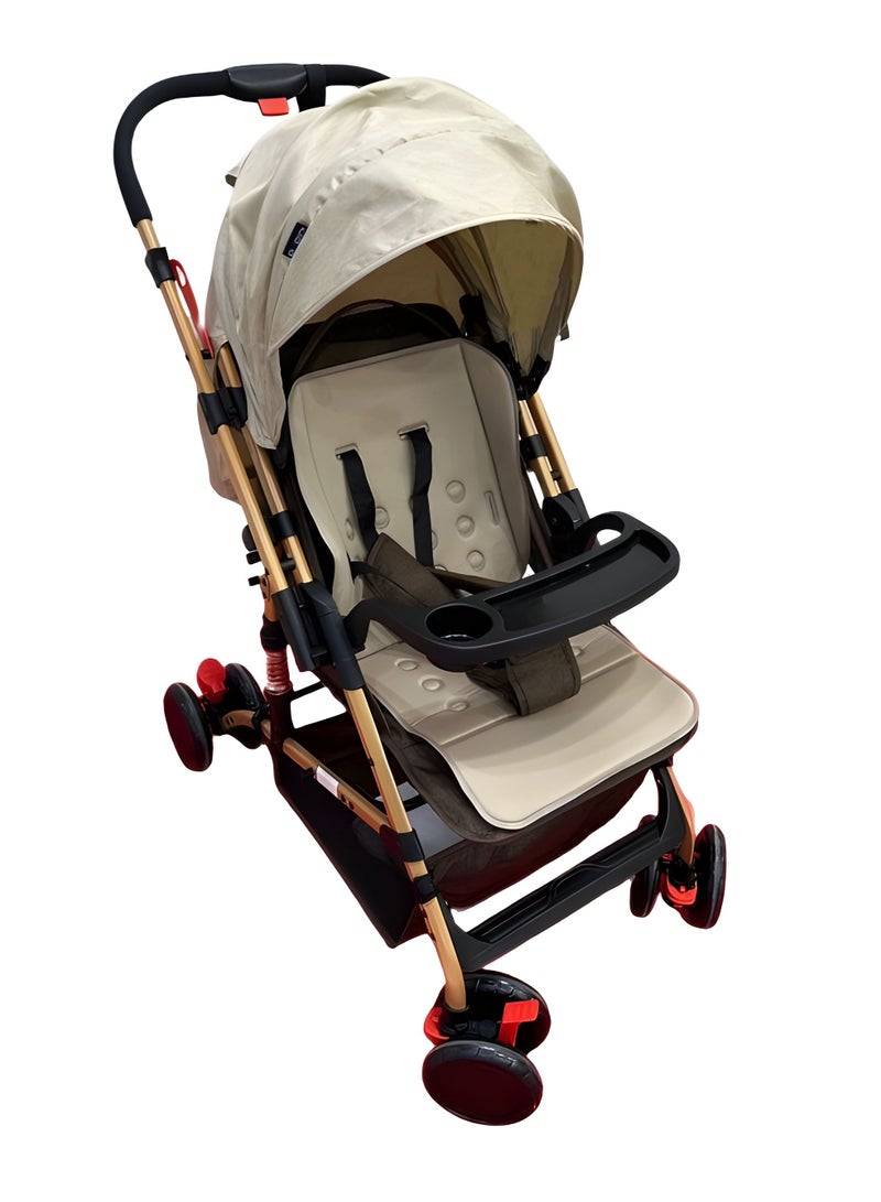 Compact Newborn Baby Stroller Easy Fold Design  Canopy Swivel Wheels
