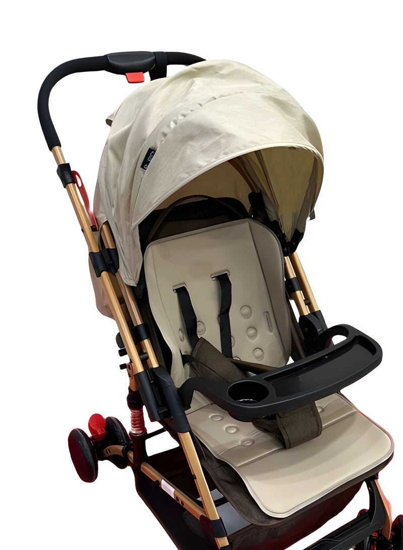 Compact Newborn Baby Stroller Easy Fold Design  Canopy Swivel Wheels