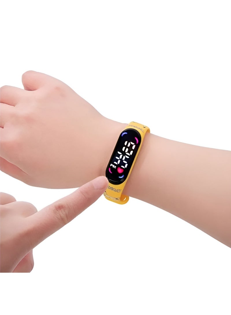 Pokemon Kids Digital LED Watch Pikachu Design – Adjustable Cartoon Wrist Watch with Touch Display – Lightweight Strap for Boys & Girls - Image 3