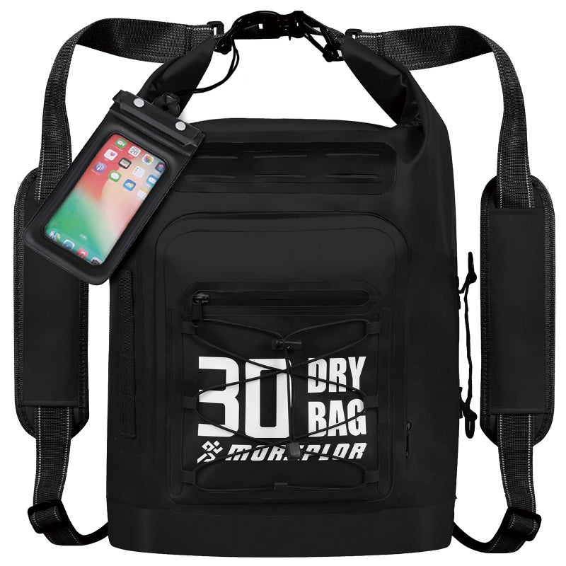 MORXPLOR Dry Bag Waterproof5L10L20L30L40L55L Roll Top Dry Bag Backpack with WaterProof Phone Case for SwimKayak - Image 2