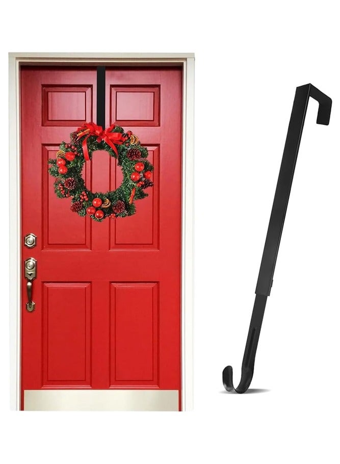 BELLSBERRY حامل إكليل قابل للتعديل لباب المدخل - 15.3 إلى 25.5 بوصة خطاف معدني ثقيل يتحمل 20 رطلاً - Image 1