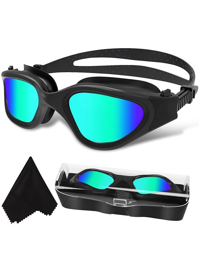 نظارات سباحة مستقطبة نظارات السباحة نظارات السباحة المسبح نظارات السباحة المضادة للضباب المضادة للأشعة فوق البنفسجية المضادة للأشعة فوق البنفسجية لا تسرب رؤية واضحة للرجال النساء البالغين المراهقين - Image 1