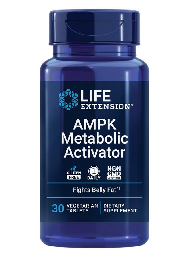 لايف إكستنشن منشط الأيض AMPK من Life Extension، هسبيريدين، ج. بنتافيلوم، يحارب دهون البطن غير المرغوب فيها وينشط عملية الأيض الخلوي، خالٍ من الغلوتين وغير معدل وراثيًا، 30 قرصًا نباتيًا - Image 1
