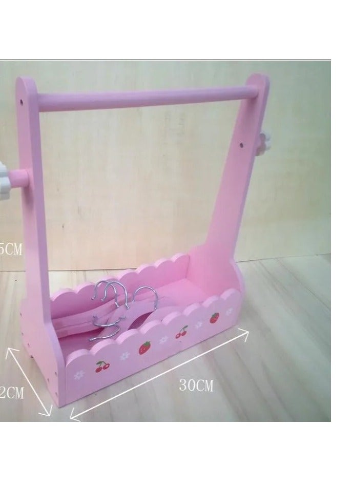 Free Shipping Hot Sale Armoire Wardrobe Wardrobe Clothespress For Dog Cat Clothes With 5 Pieces Coat Hanger - Image 2