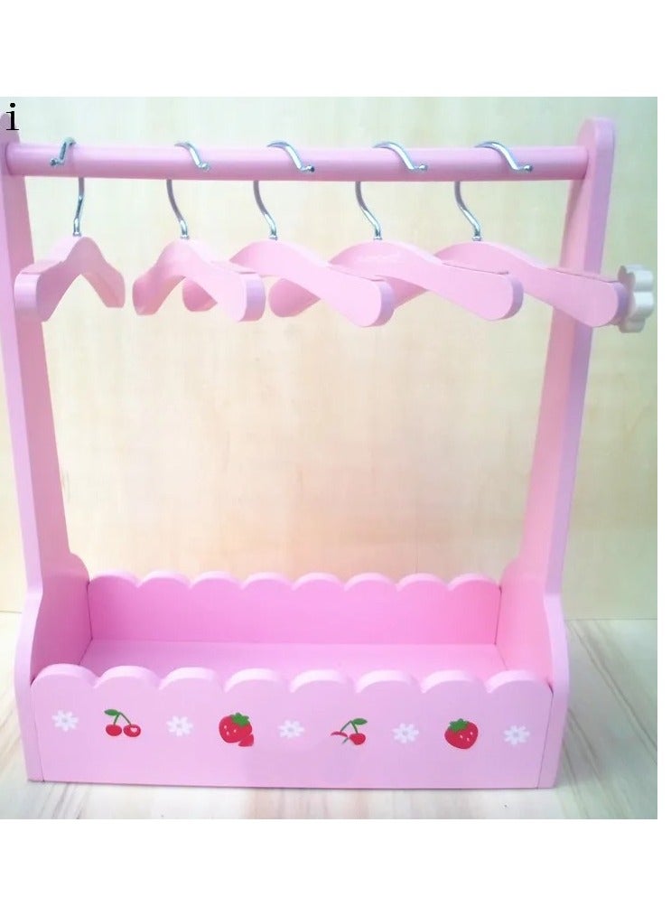 Free Shipping Hot Sale Armoire Wardrobe Wardrobe Clothespress For Dog Cat Clothes With 5 Pieces Coat Hanger - Image 3
