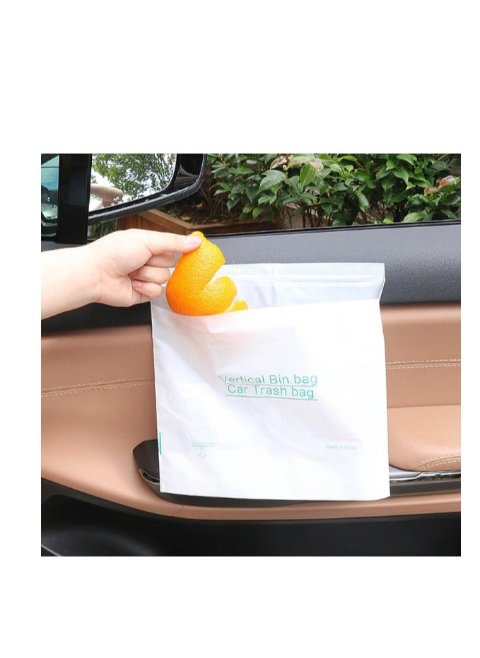 OASIS-TH 20 pcs Car Trash Bag with Lid Hanging with Storage Pockets Collapsible and Portable Car Garbage  - Image 3