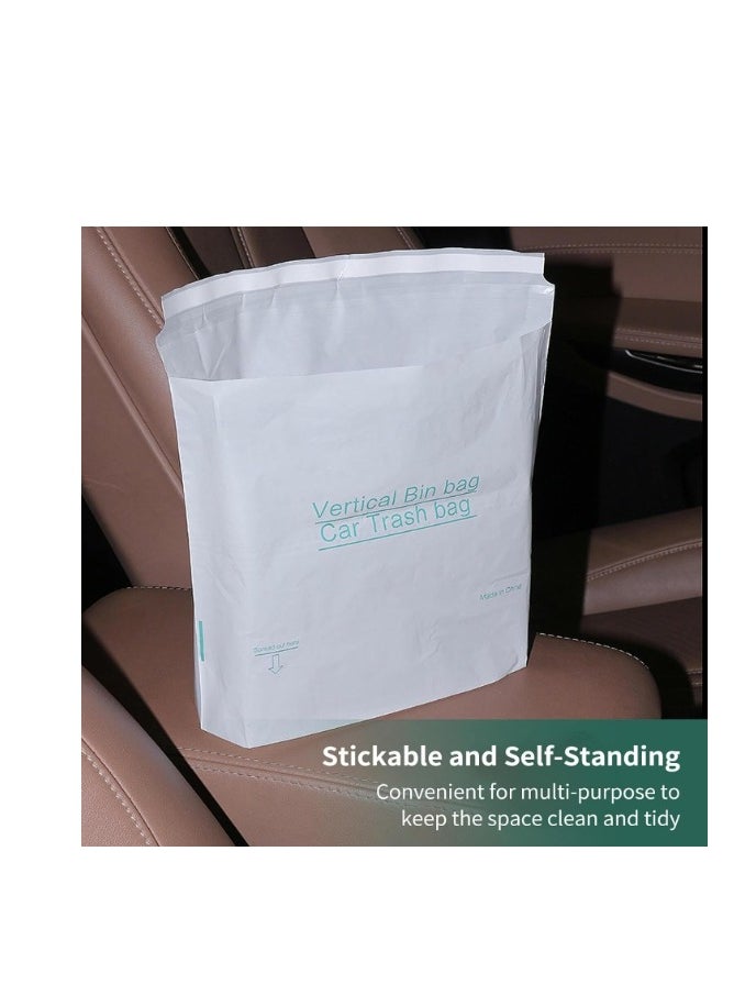 20 pcs Car Trash Bag with Lid Hanging with Storage Pockets Collapsible and Portable Car Garbage