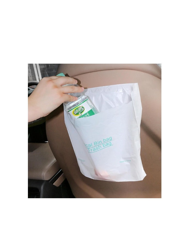 20 pcs Car Trash Bag with Lid Hanging with Storage Pockets Collapsible and Portable Car Garbage