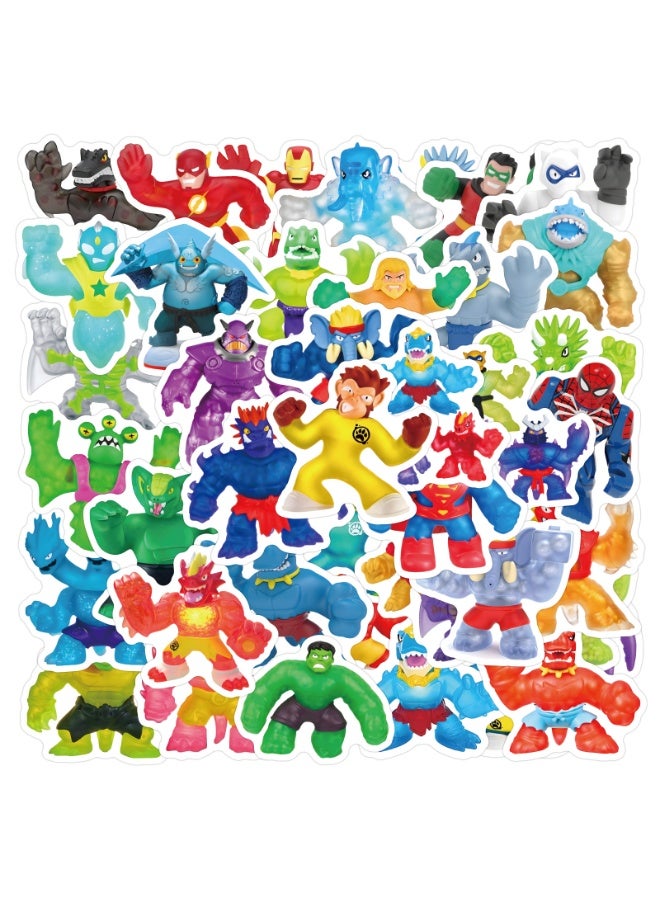 NIBEMINENT 60 Pcs Goo Jit Zu Deco Kit Waterproof Stickers, High Definition Printing Bright Colors, Suitable for Laptop Skateboard Luggage Water Bottle Guitar DIY  - Image 2