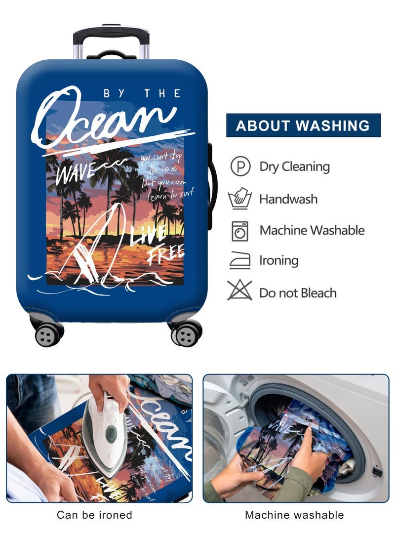 URbazaar Elastic Travel Luggage Cover Travel Suitcase Protective Cover for Trunk Case Apply to 18-30 inch Luggage Suitcase Cover - Image 2