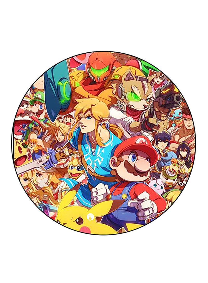 The Video Game Super Smash Bros Printed Mouse Pad Multicolour
