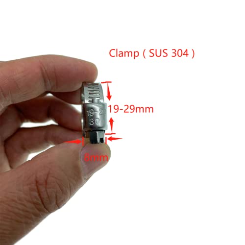 Bekelan 7/8" (22mm) Black Universal Reinforced Silicone Coolant Cap With Clamp For bypass heater Vacuum Water Port Protective End Cap Kit - Image 3