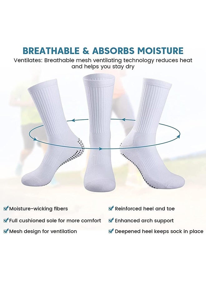 Peachjoy Grip Socks for Men and Women - Anti-Slip Soccer, Pilates, Yoga Non-Slip Socks - Image 4
