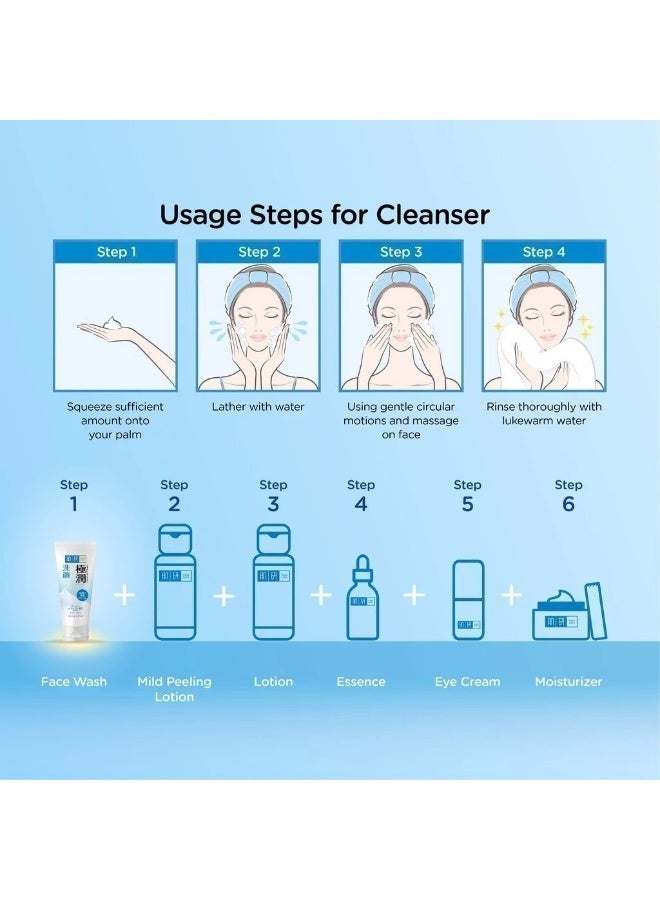 Hada Labo Super Hyaluronic Acid Hydrating Face Wash 100g - Image 4