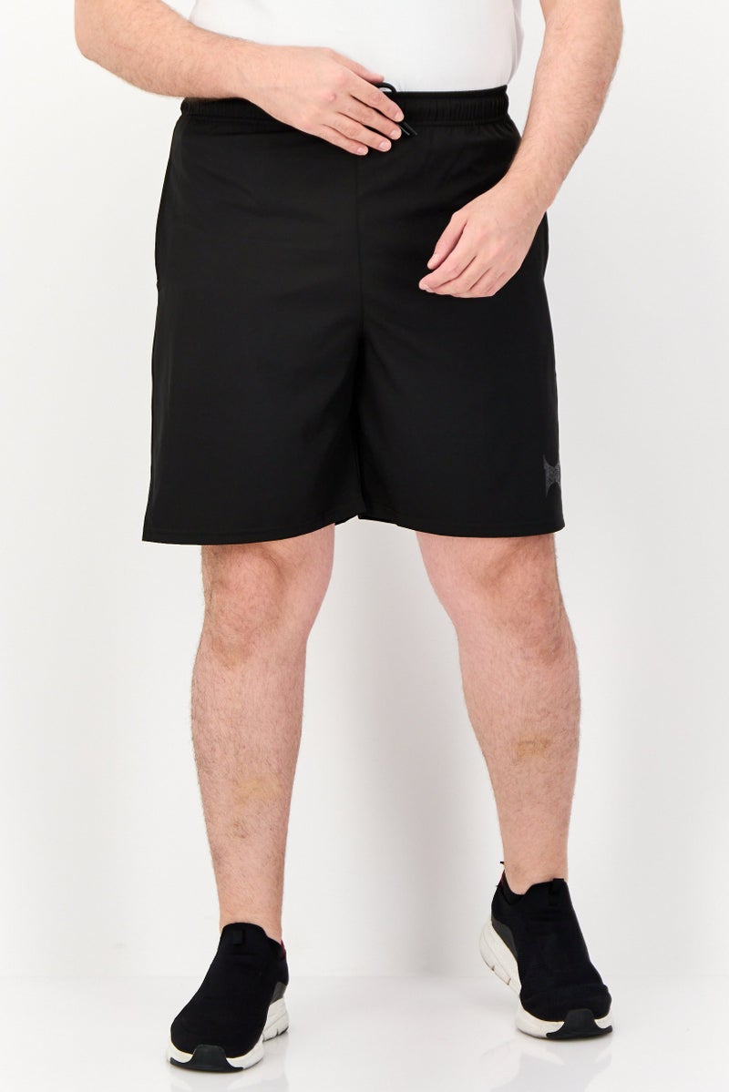 TapouT Men Sportswear Fit Brand Logo Training Shorts, Black - Image 1