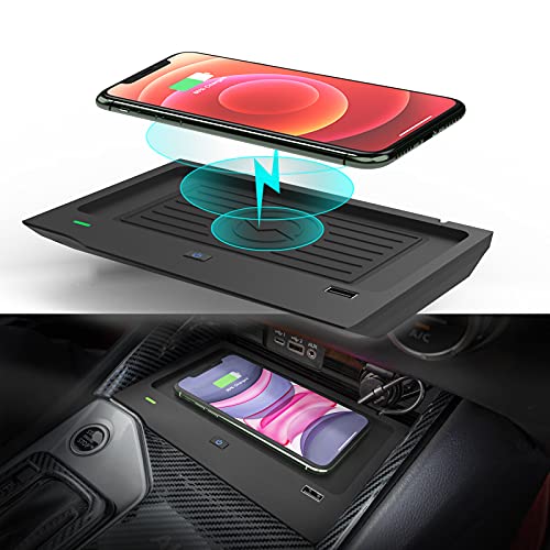 CarQiWireless Wireless Charger for Nissan Altima 2019-2024 SR/SV/SL, Phone Wireless Charging Pad, Center Console Organizer for Altima Accessories, for Men and Women – Small, Flat Design for Interior - Image 2