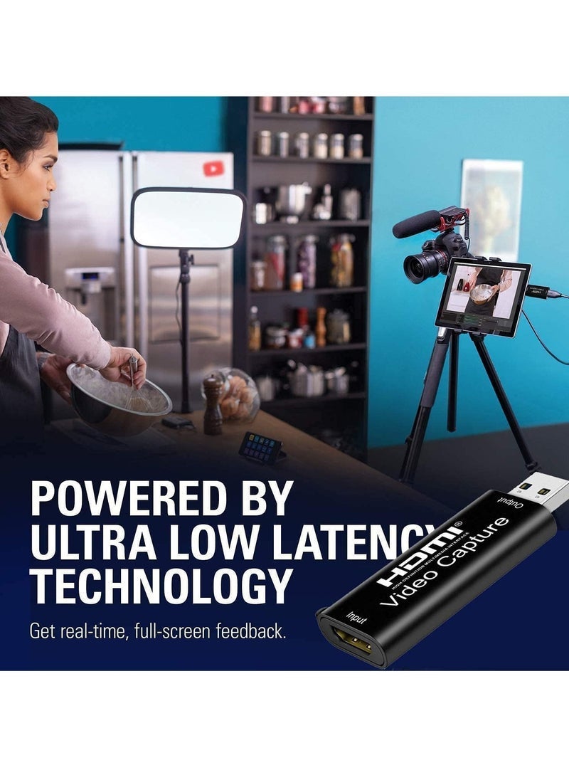 Gravity USB 2.0 HDMI One-Channel Video Capture Card 1080P HD Live Streaming Recorder Box Black - Image 5