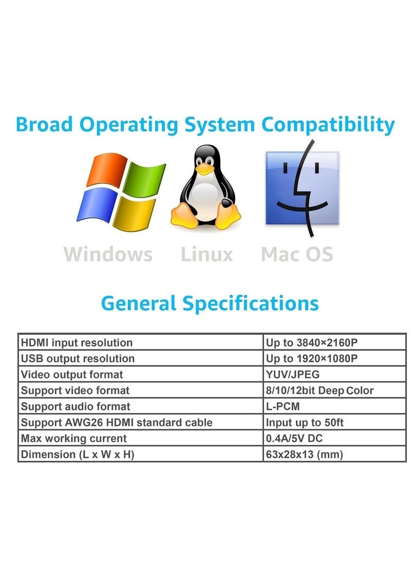 Gravity USB 2.0 HDMI One-Channel Video Capture Card 1080P HD Live Streaming Recorder Box Black - Image 3