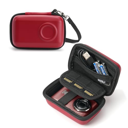 SQERO Digital Camera Case for KODAK PIXPRO FZ45 FZ55 & CAMKORY 1080P - Compact Travel Bag with 3 SD Card Slots, Small Lightweight Pouch, Cute Gifts for Adults Kids - Image 1