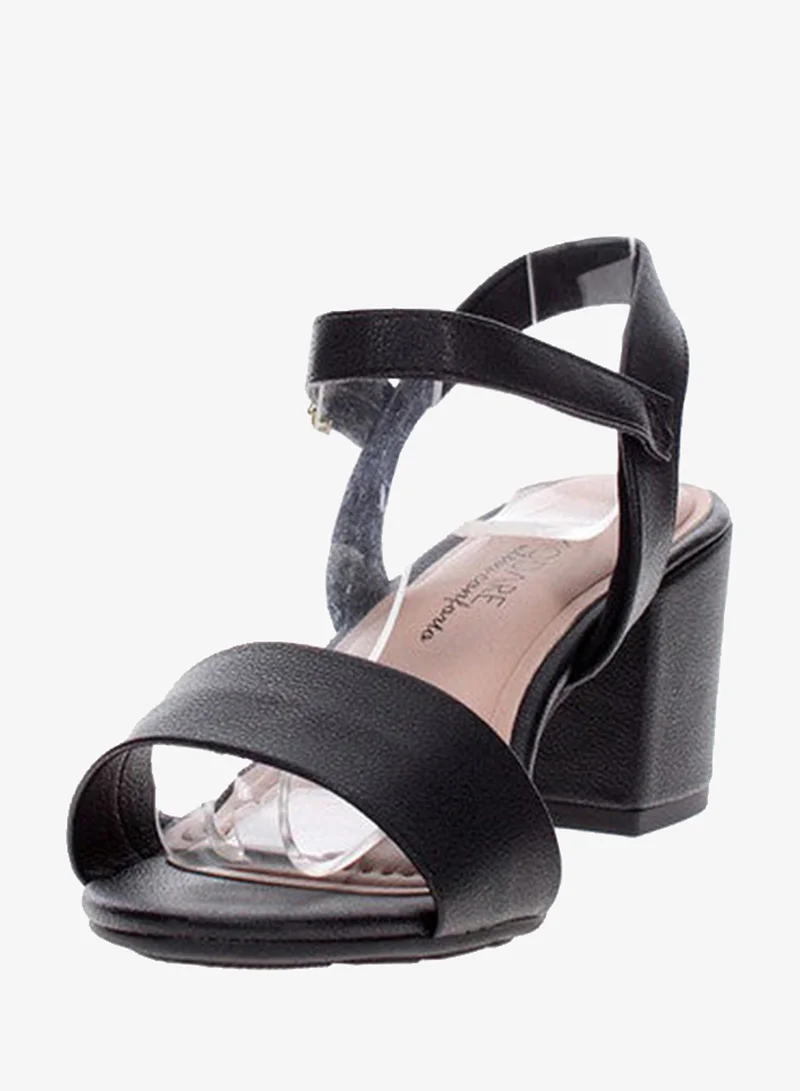 مودار صنادل بكعب متوسط للنساء - صنادل بكعب مفتوح من الخلف للبنات مع رباط للكاحل