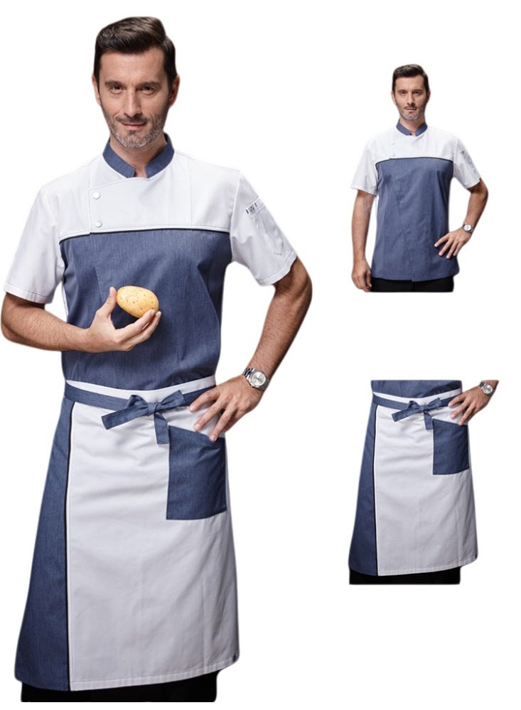 KUYING New Chef Workwear Top+Apron Set - Image 1