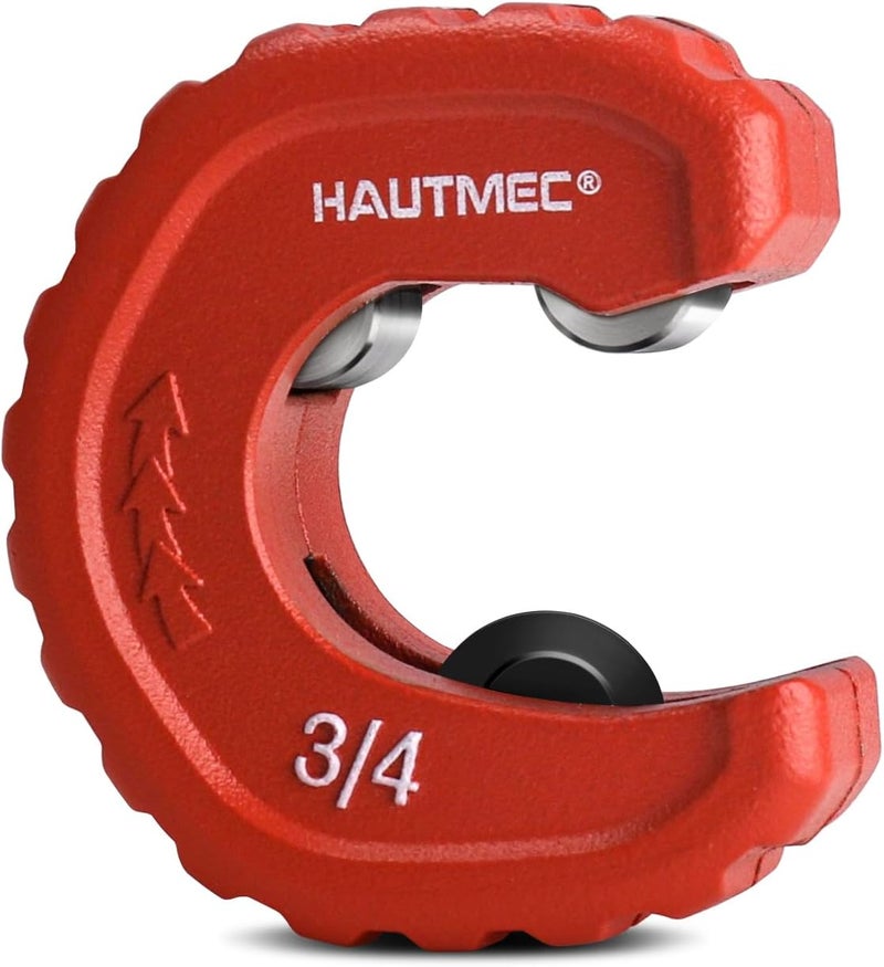 HAUTMEC قاطع أنابيب نحاسية أوتوماتيكي 3/4 بوصة - سعة أنبوب اسمية قصوى 3/4 بوصة (قطر خارجي 7/8 بوصة)، للنحاس والألمنيوم والنحاس الأصفر وأنابيب الجدران الرقيقة، HT0216-PL - Image 1