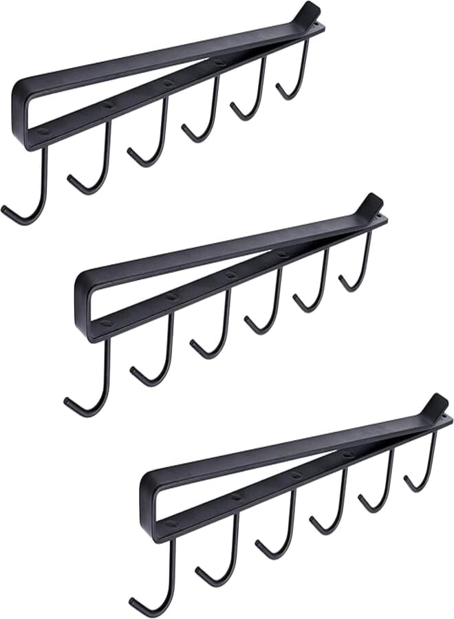 NextClimb Extra Strong and Resistant Under Cabinet Hanger Rack for Kitchen Cabinets