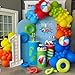 GIHOO Pool Beach Party Decorations 146pcs Hawaiian Tropical Balloon Garland Arch Kit for Summer Luau Hawaiian Birthday Party Supplies - Image 3