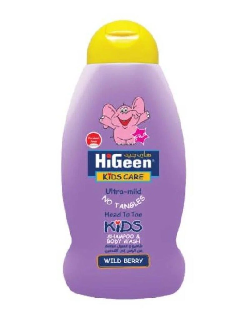 higeen Baby Care Velo Baby Shampoo and Wash with Wild Berry Scent - 500ml 