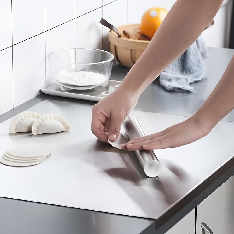 OTAVILEM Stainless Steel Cutting Board for Kitchen, Extra Large Cutting Board Non Toxic, Metal Cutting Boards for Kitchen,Chopping Board for Meat, Veggies, Fruits and Kneading ï¼ˆ70 x 50cm/27.6 x 19.7 inchï¼‰ - Image 1