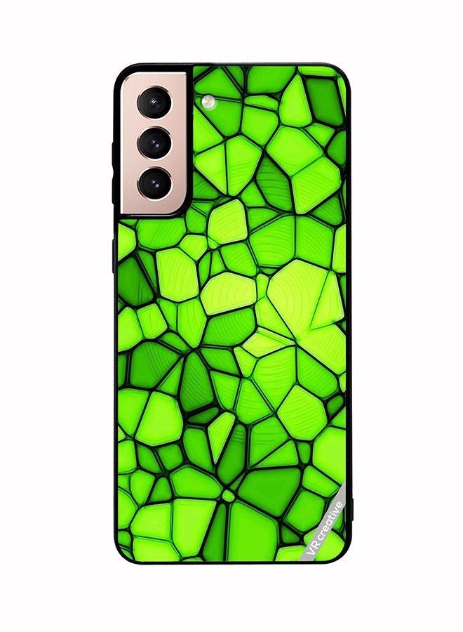 VR CREATIVE Protective Case Cover For Samsung Galaxy S21 Plus 5G Green Abstract Design Multicolour - Image 1