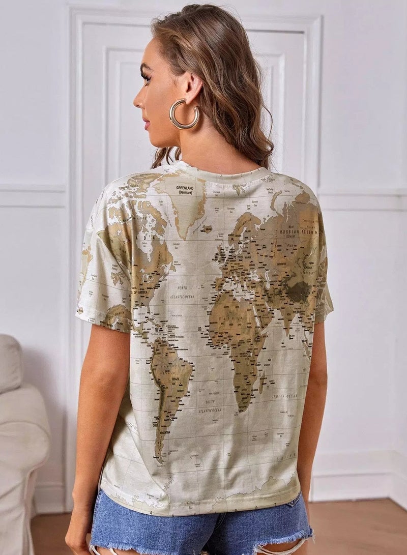 Map Print Tee  - Image 2