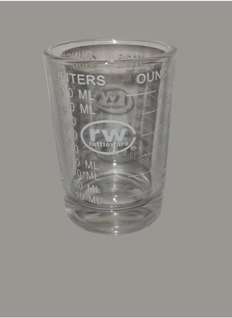 Rattleware - Rattleware 3 Oz Measuring Espresso Shot Glass, designed for precision as espresso shot cups and an espresso measuring cup, ideal for any Home and professional use - Image 1