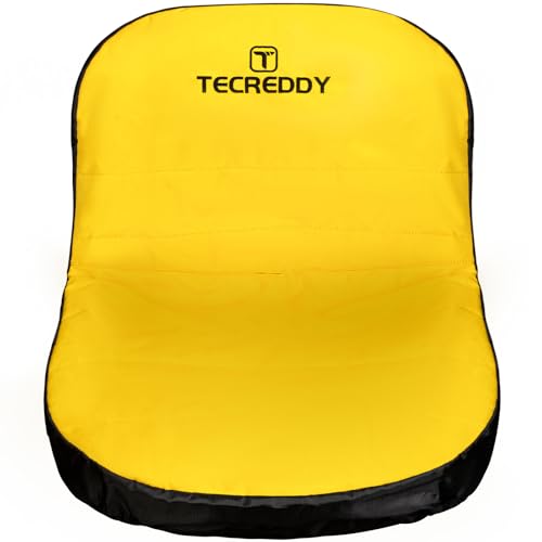 Tecreddy Lawn Mower Seat Cover Weatherproof Heavy Duty Tractor Seat Cover Compatible with John Deere LP92324 Cub Cadet Riding Lawn Mower Medium - Image 1